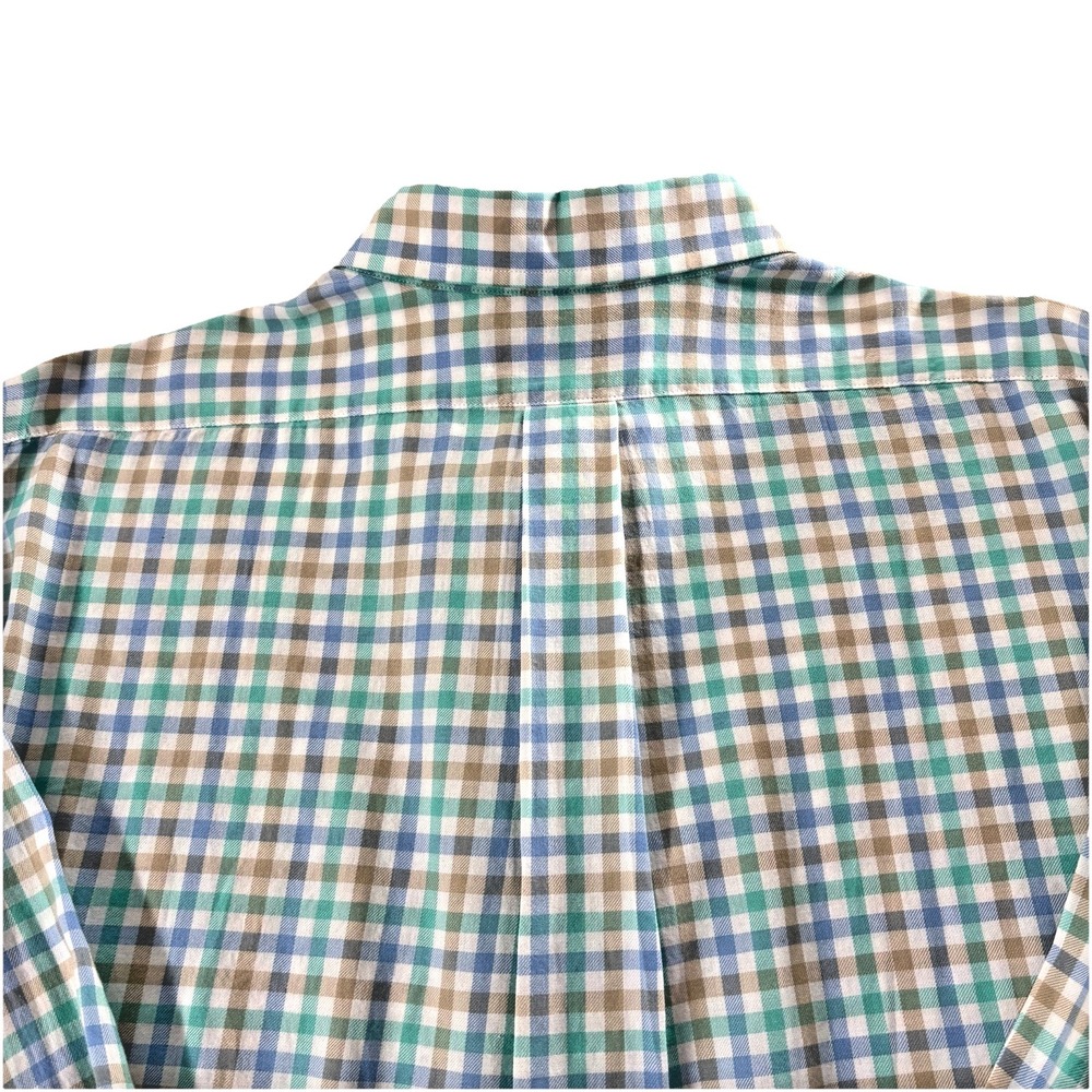 Vineyard Vines Slim Fit Tucker Shirt Mens XL Button Down Green Gingham Preppy - Picture 2 of 12